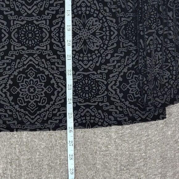 Style & Co Top Womens Small Velvet Burnout Bell Sleeve Goth Grunge Whimsigoth - Picture 4 of 11